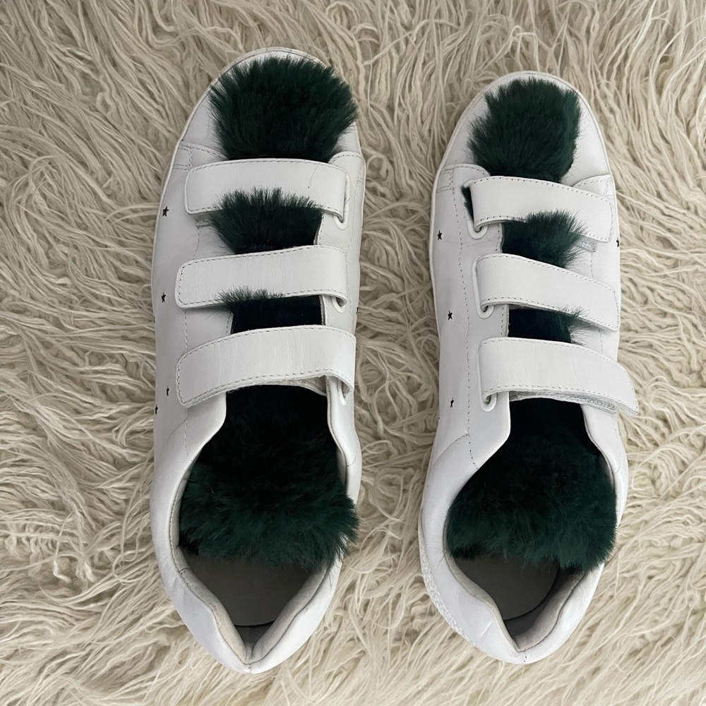 White ash sneakers
